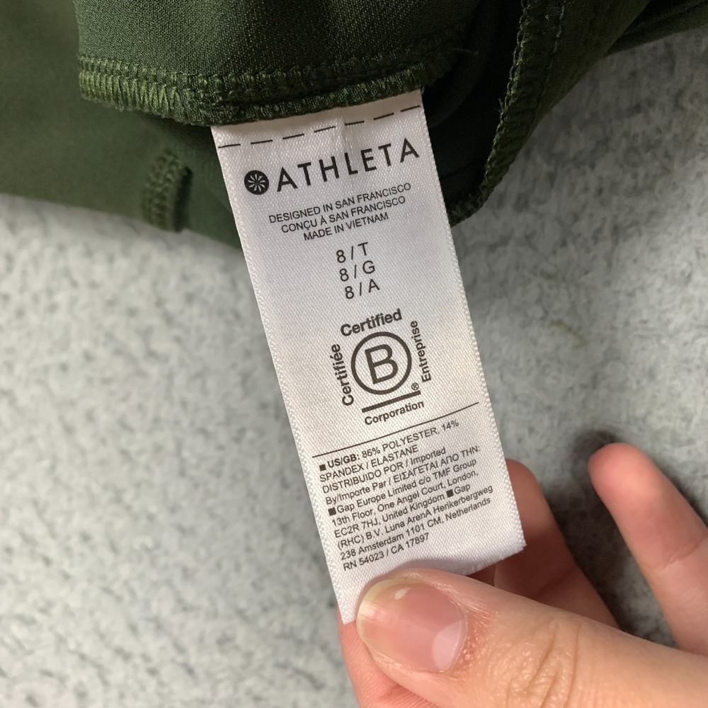 Athleta Endless Pant Women's 8 Tall Aspen Olive Stretch High Rise Active Travel - Picture 6 of 10